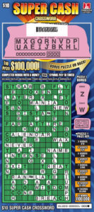 Super Cash Crossword Scratched