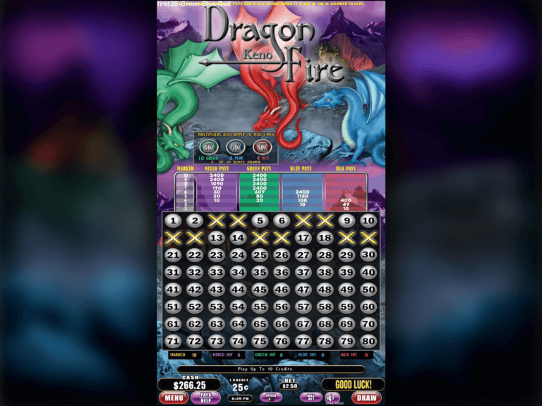 Dragon Fire Keno 2