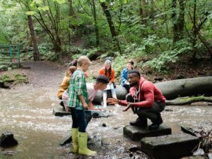 Outdoor School class on the river