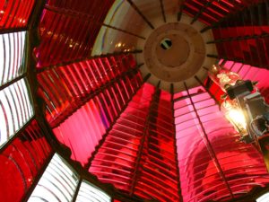 Fresnel lens in Umpqua Lighthouse