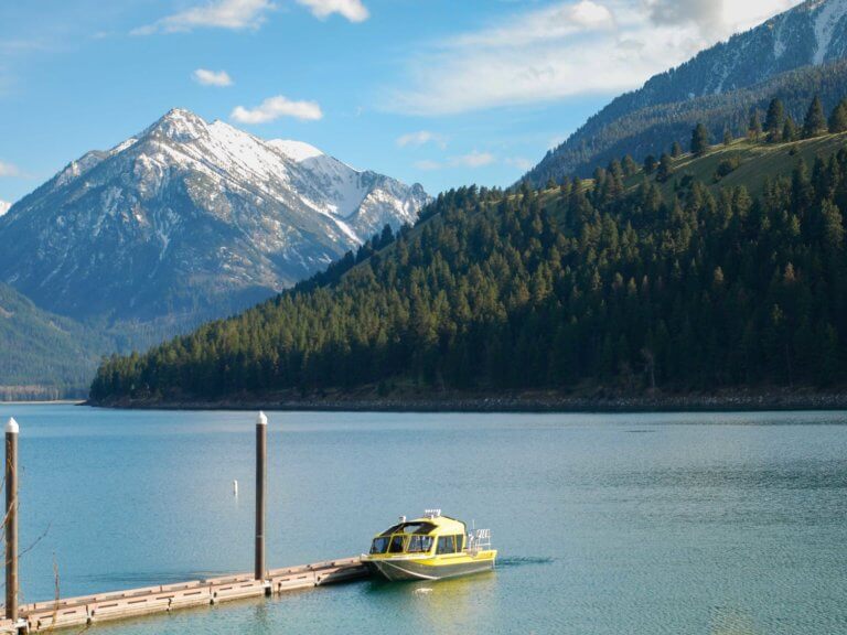 Boat dock at Wallowa Lake