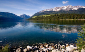 Wallowa Lake shore view